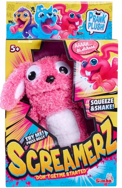 Interaktívny zajačik Simba ScreamerZ 30 cm ružový